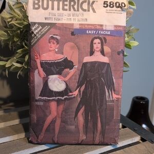 Elegant Black and White Costume Pattern